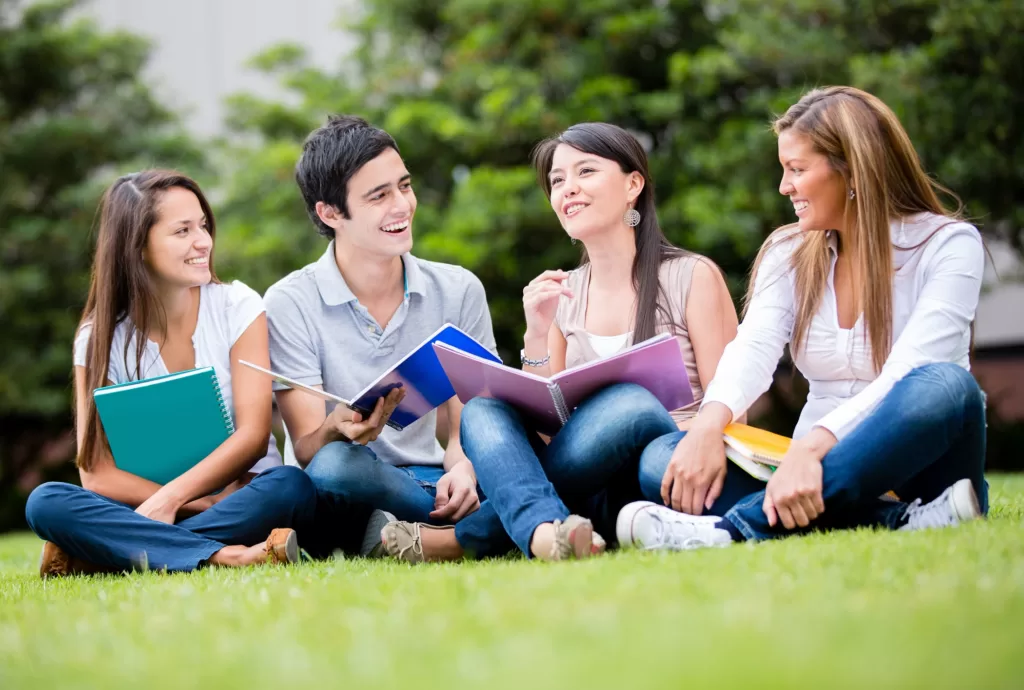 Students outside