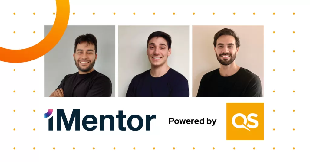 The three 1Mentor founders - Diego Robles, Martin Serrano and Esteban Veintimilla