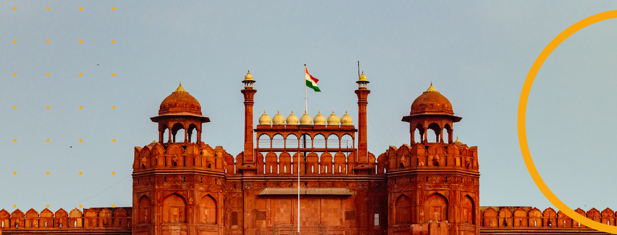 Red Fort in Delhi.